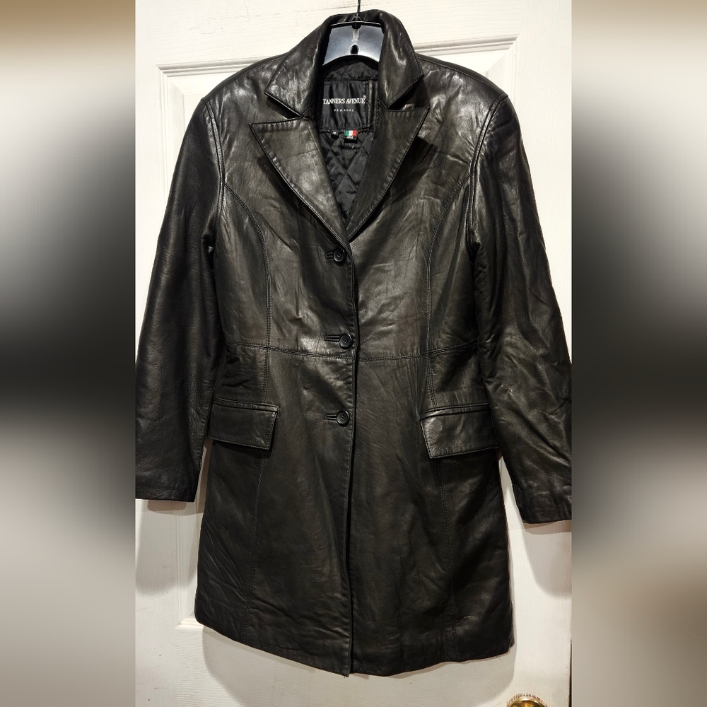TANNERS AVENUE LEATHER COAT